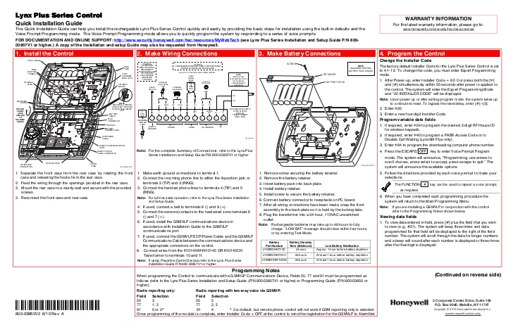 Honeywell pro 3000 setup manual download